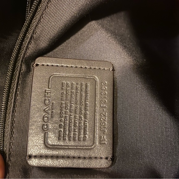 Coach Khaki & Neon Orange Bennett Crossbody Bag - Picture 9 of 11